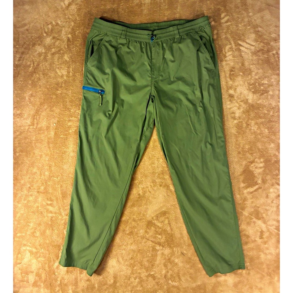 REI Co-op Men Jogger XL Green Trailmade Hiking Elastic Waist Drawstring Gorpcore